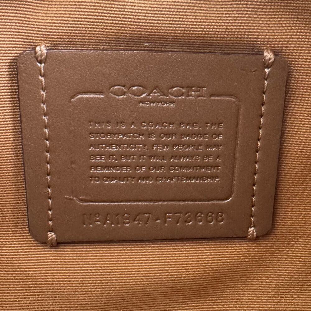 Coach Mini Surrey Carryall Crossgrain Leather Floral Applique Crossbody Chalk - Picture 12 of 16
